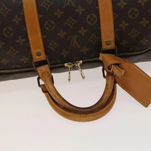 LOUIS VUITTON Monogram Keepall 55 Boston Bag M41424 LV Auth ar13730 - Picture 8 of 16